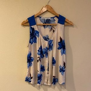 Blue Flowered Top